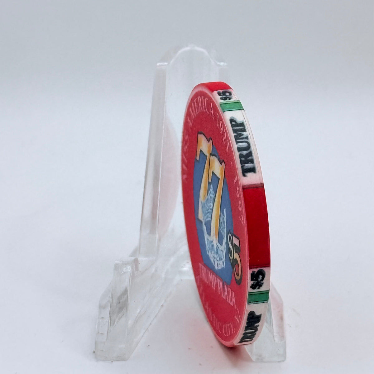 Trump Plaza Atlantic City New Jersey 'Miss America - Tara Holland' LE $5 Casino Chip