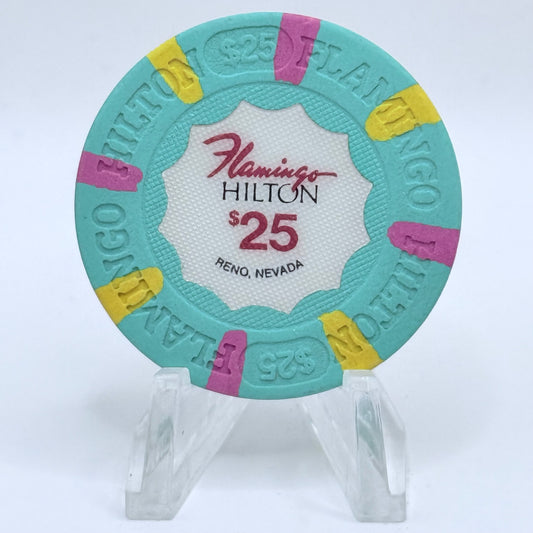 Flamingo Hilton Reno Nevada 1989 $25 Casino Chip N4662