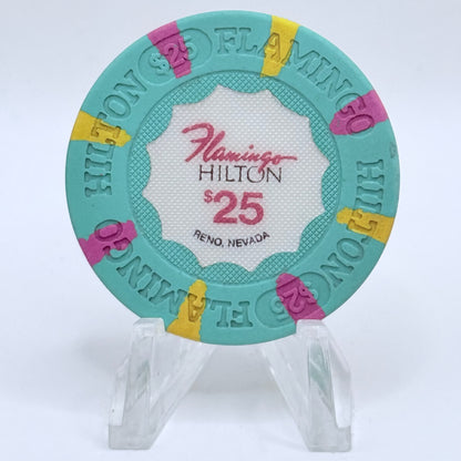Flamingo Hilton Reno Nevada 1989 $25 Casino Chip N4662
