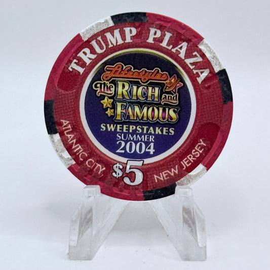 Trump Plaza Atlantic City New Jersey 2004 LE $5 Casino Chip