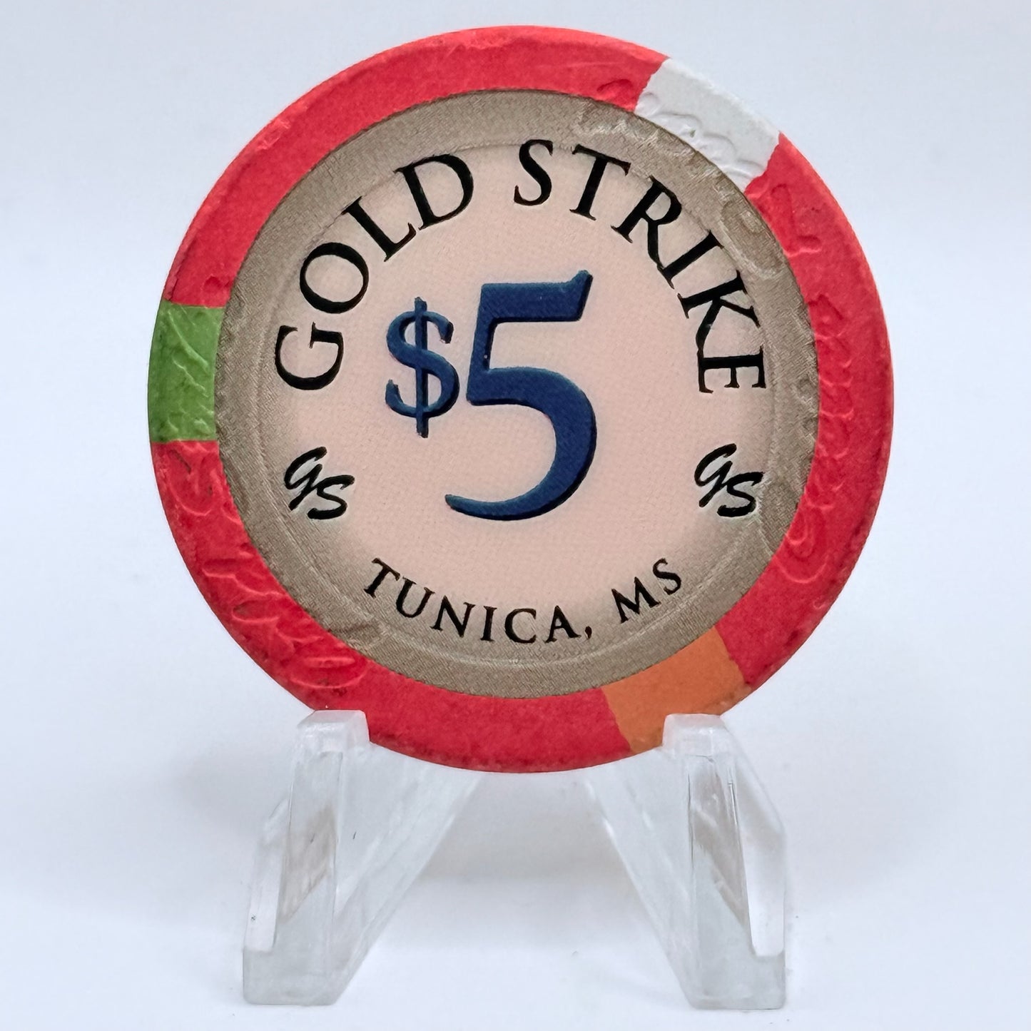 Gold Strike Tunica Mississippi 2008 $5 Casino Chip