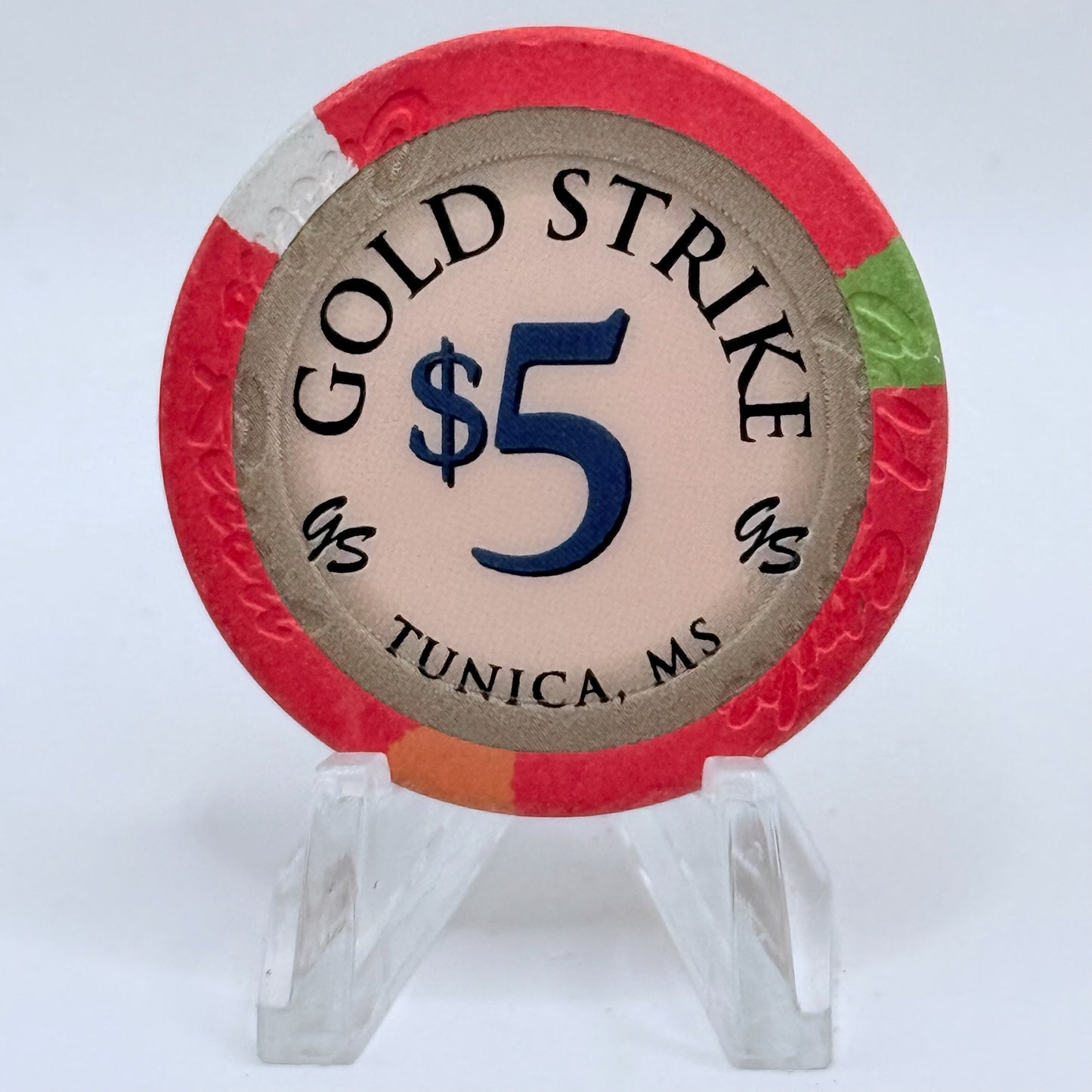 Gold Strike Tunica Mississippi 2008 $5 Casino Chip
