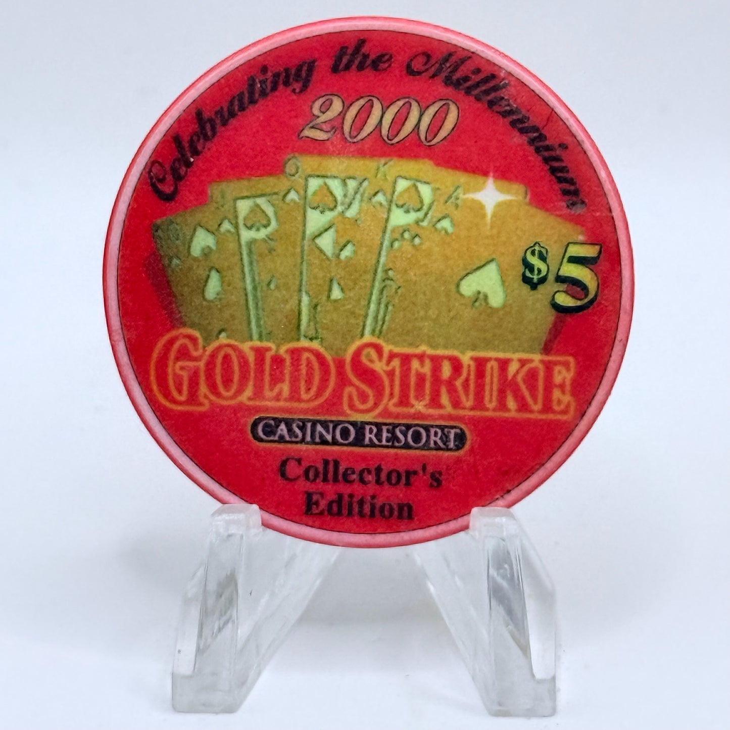 Gold Strike Tunica Mississippi 2000 'Millennium' LE $5 Casino Chip