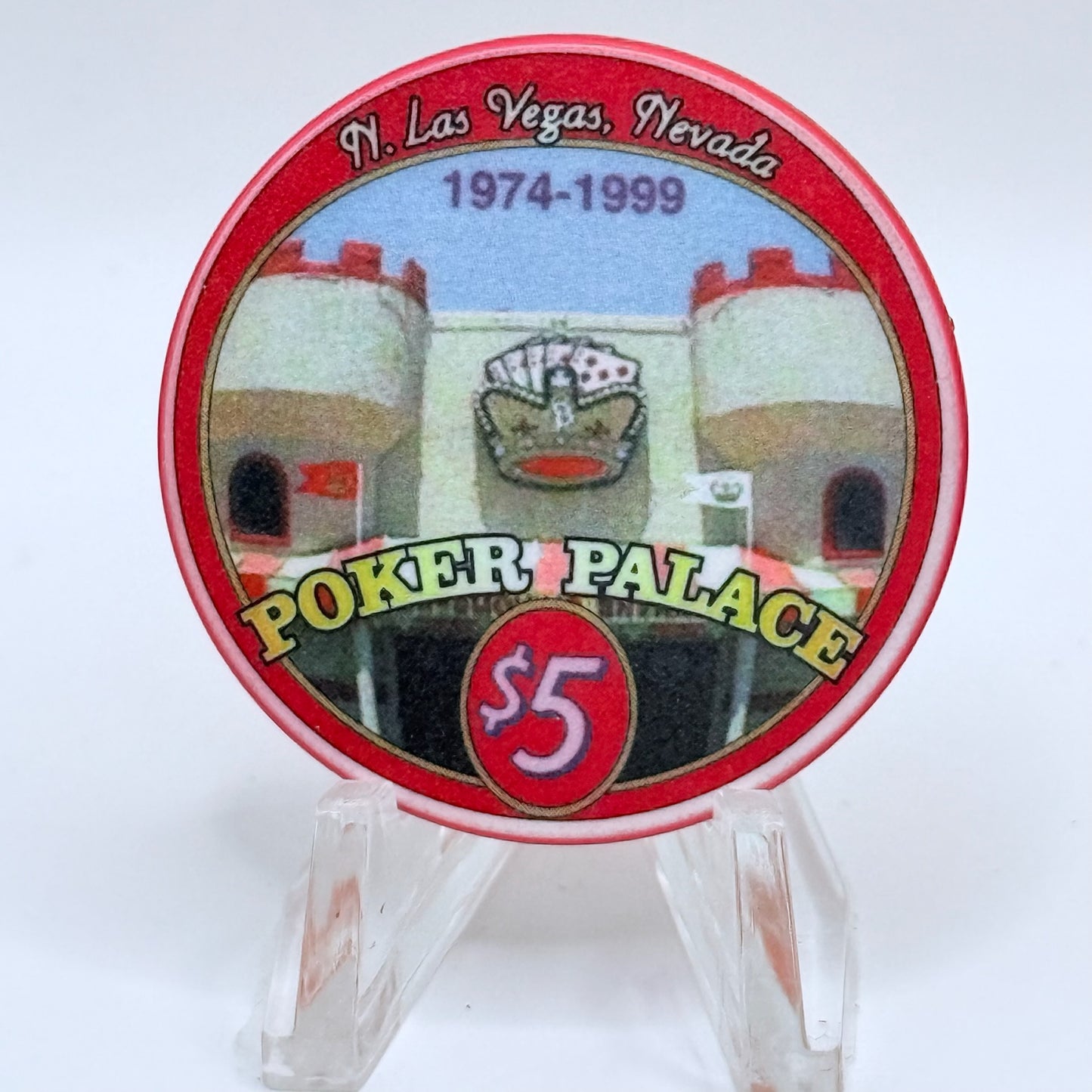 Poker Palace N. Las Vegas Nevada 1999 LE $5 Casino Chip V5299