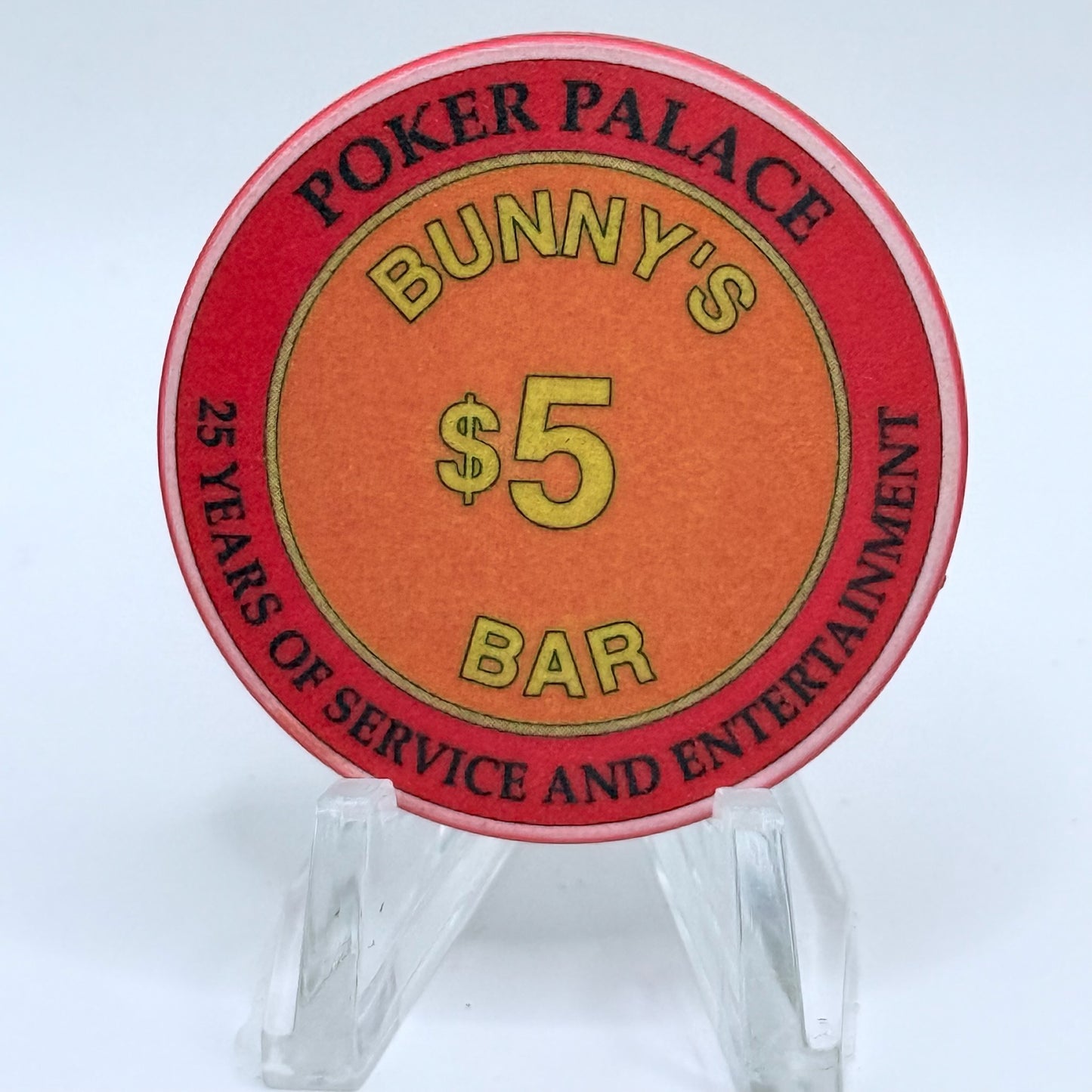 Poker Palace N. Las Vegas Nevada 1999 LE $5 Casino Chip V5299