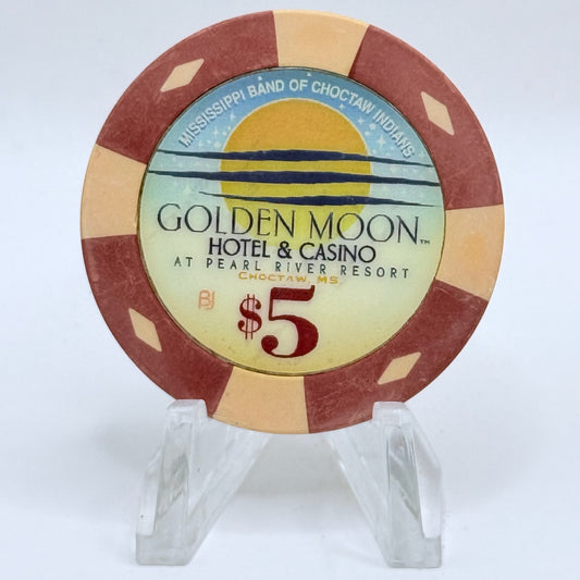 Golden Moon Casino Philadelphia Mississippi $5 Casino Chip