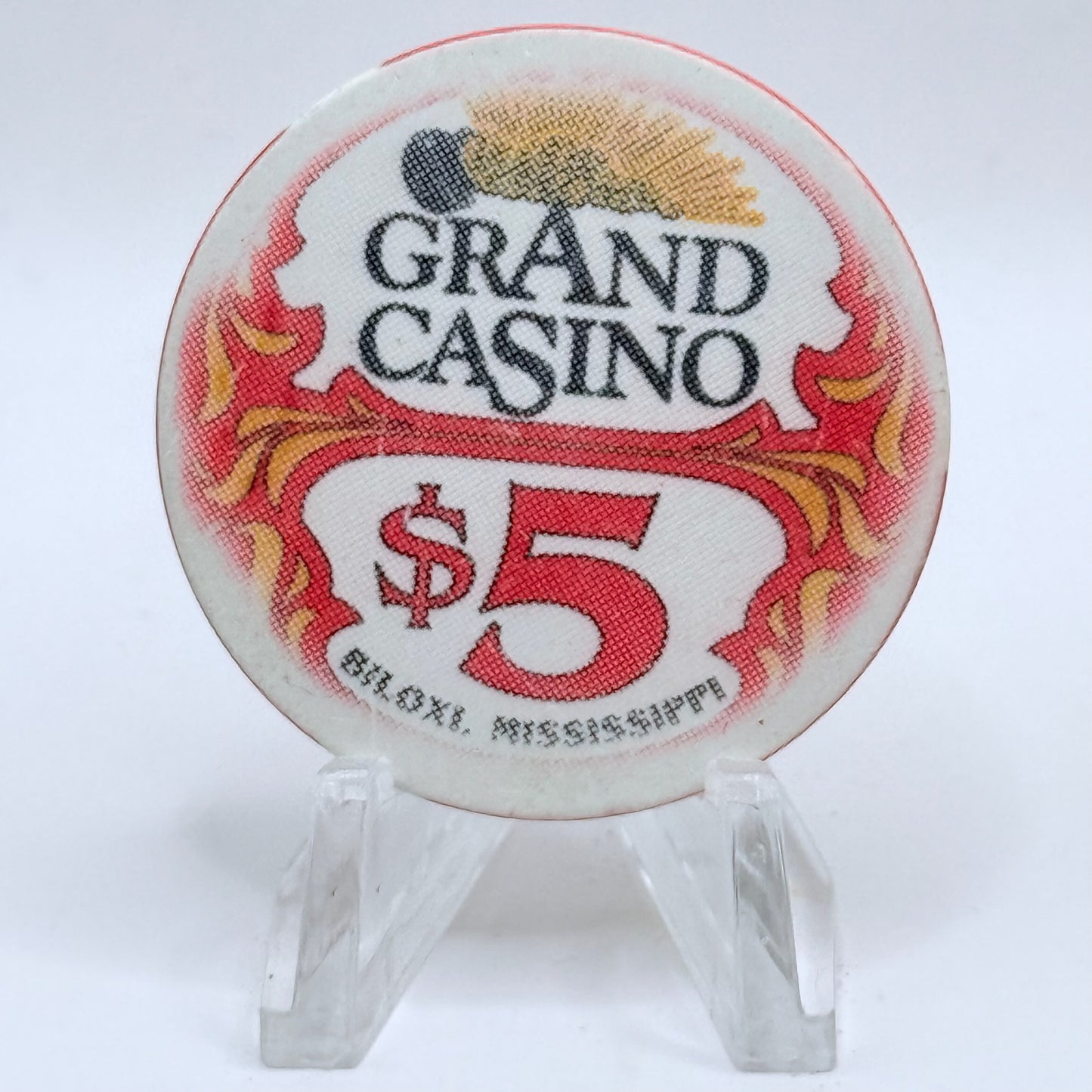 Grand Casino Biloxi Mississippi Series 28 $5 Casino Chip