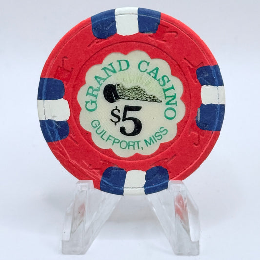 Grand Casino Gulfport Mississippi $5 Casino Chip