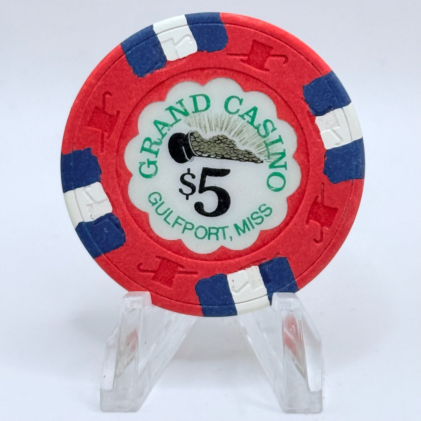 Grand Casino Gulfport Mississippi $5 Casino Chip
