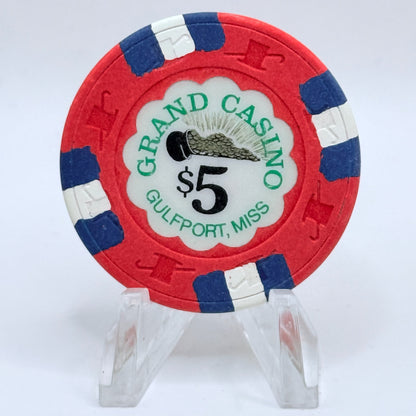 Grand Casino Gulfport Mississippi $5 Casino Chip