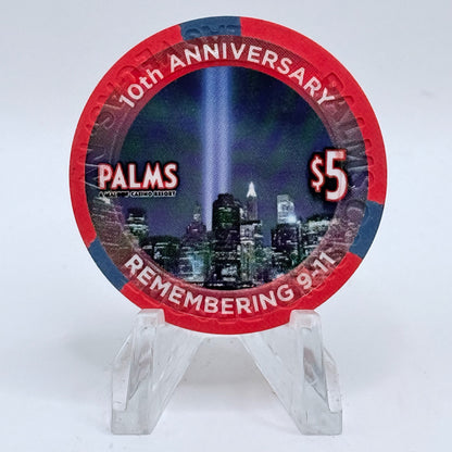 Palms Casino Resort Las Vegas Nevada 2011 'Remembering 9/11' LE $5 Casino Chip