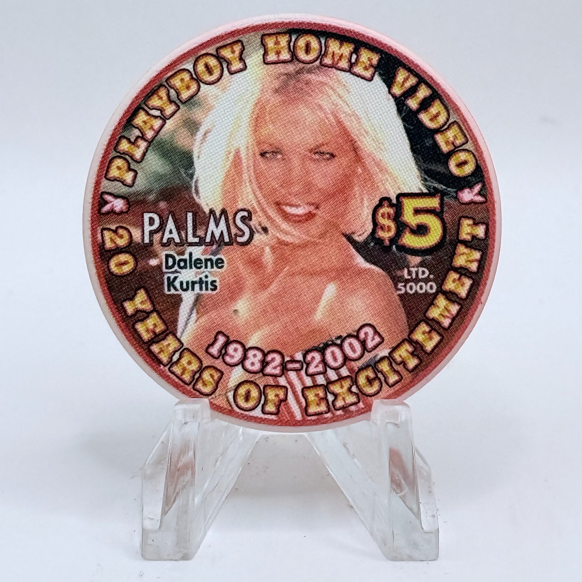 Palms Casino Resort Las Vegas Nevada 2002 'Dalene Kurtis' Series 34 LE $5 Casino Chip E1955