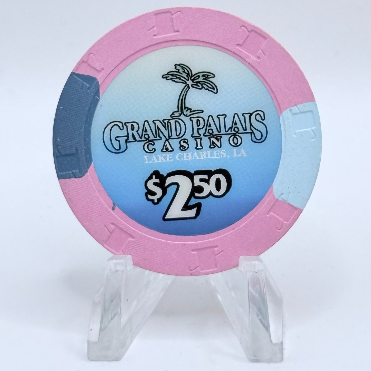 Grand Palais Lake Charles Louisiana 2001 $2.50 Casino Chip