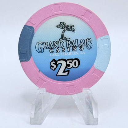 Grand Palais Lake Charles Louisiana 2001 $2.50 Casino Chip