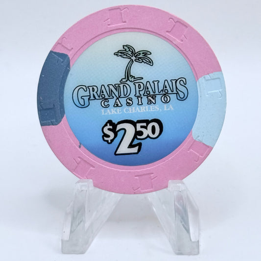 Grand Palais Lake Charles Louisiana 2001 $2.50 Casino Chip