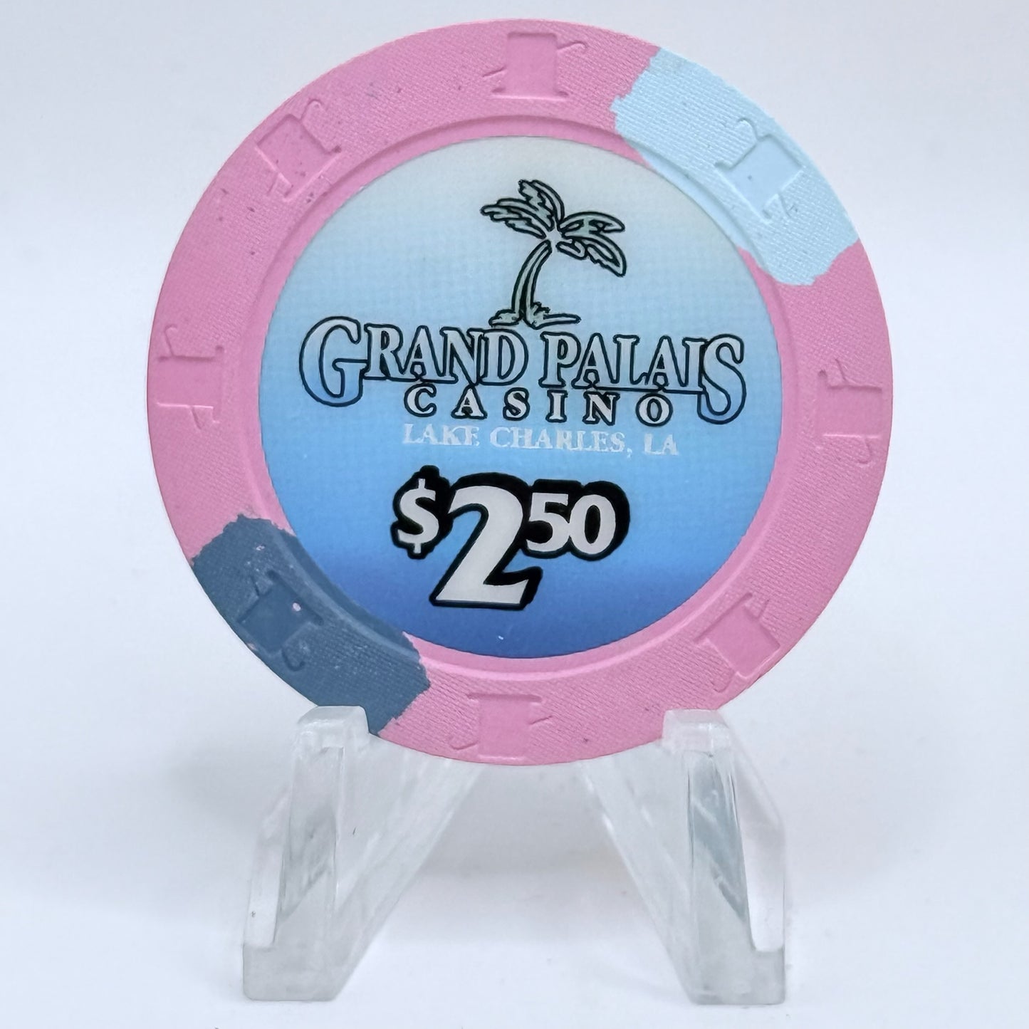 Grand Palais Lake Charles Louisiana 2001 $2.50 Casino Chip