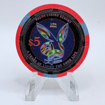 Palms Casino Resort Las Vegas Nevada 2005 '4th Anniversary' LE $5 Casino Chip E4901