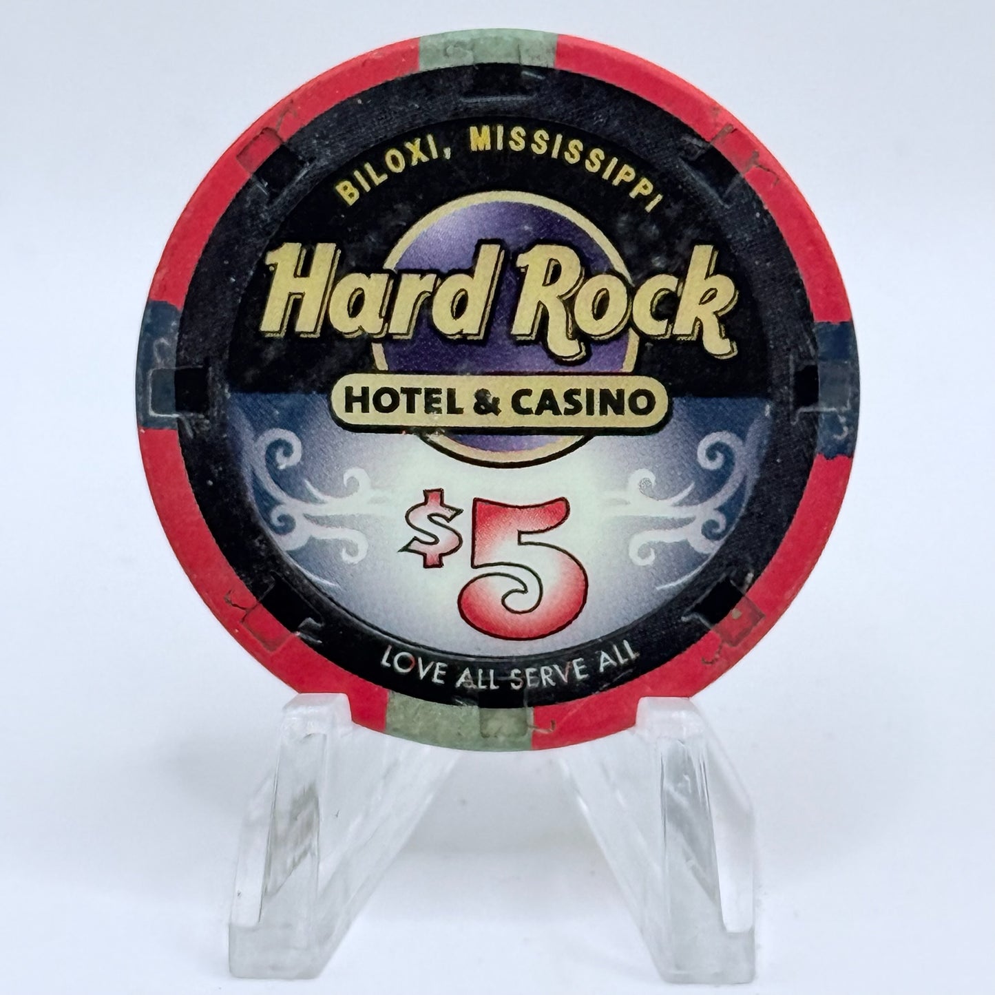Hard Rock Biloxi Mississippi 2007 $5 Casino Chip