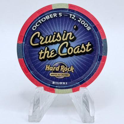 Hard Rock Biloxi Mississippi 2008 'Cruisin' The Coast' LE $5 Casino Chip