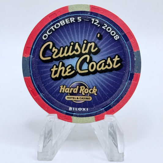 Hard Rock Biloxi Mississippi 2008 'Cruisin' The Coast' LE $5 Casino Chip