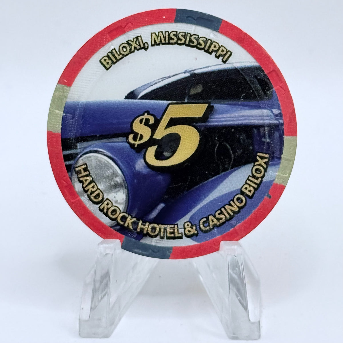 Hard Rock Biloxi Mississippi 2008 'Cruisin' The Coast' LE $5 Casino Chip