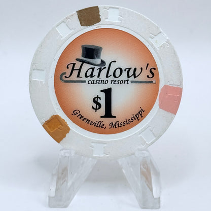 Harlow's Greenville Mississippi 2007 $1 Casino Chip