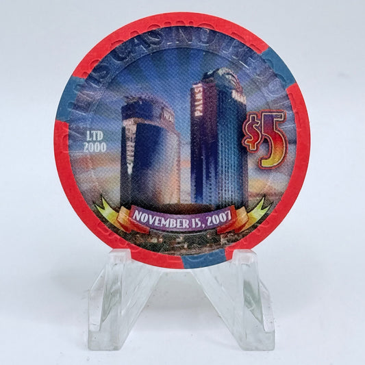 Palms Casino Resort Las Vegas Nevada 2007 '6th Anniversary' LE $5 Casino Chip E6549