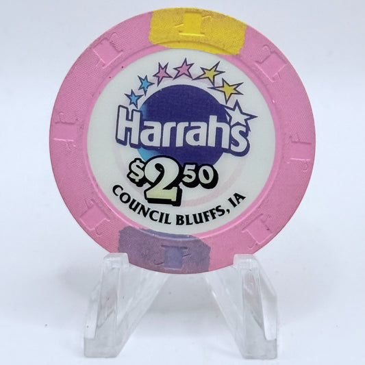 Harrah's Council Bluffs Iowa  $2.50 Casino Chip