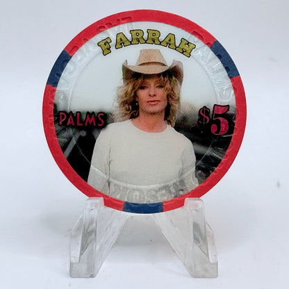 Palms Casino Resort Las Vegas Nevada 2009 'Farrah Fawcett' LE $5 Casino Chip E9548