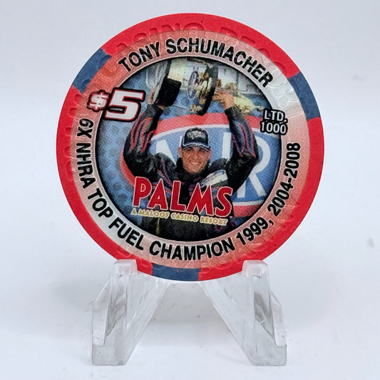 Palms Casino Resort Las Vegas Nevada 2009 'Tony Schumacher' LE $5 Casino Chip E7498