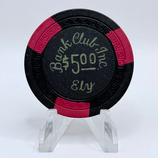 Bank Club Ely Nevada 1937 $5 Casino Chip N3164