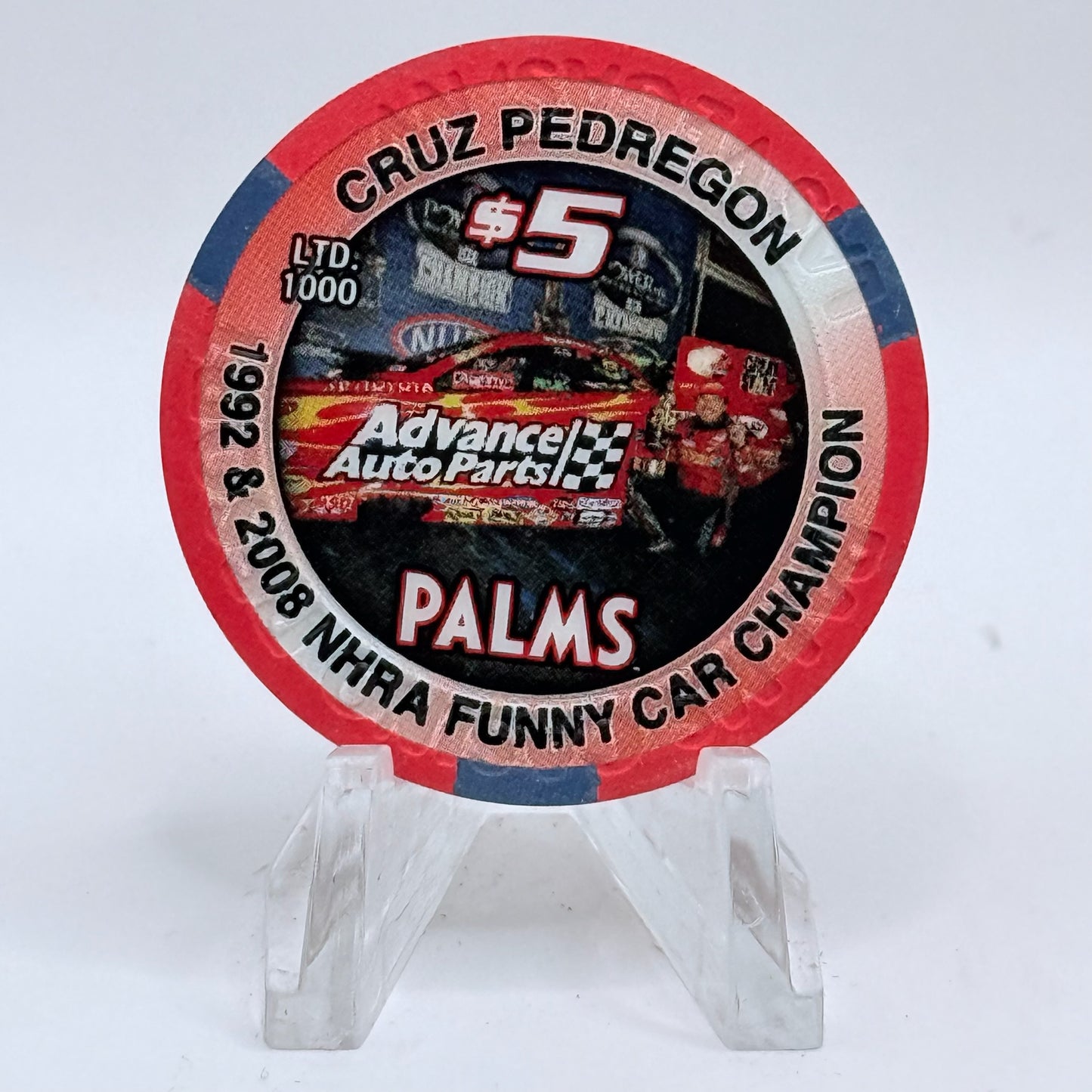 Palms Casino Resort Las Vegas Nevada 2009 'Cruz Pedregon' LE $5 Casino Chip E7497
