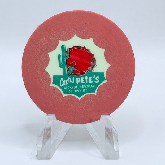 Cactus Pete's Resort Casino Jackpot Nevada 1956 Series 2 LE Roulette Casino Chip N6338