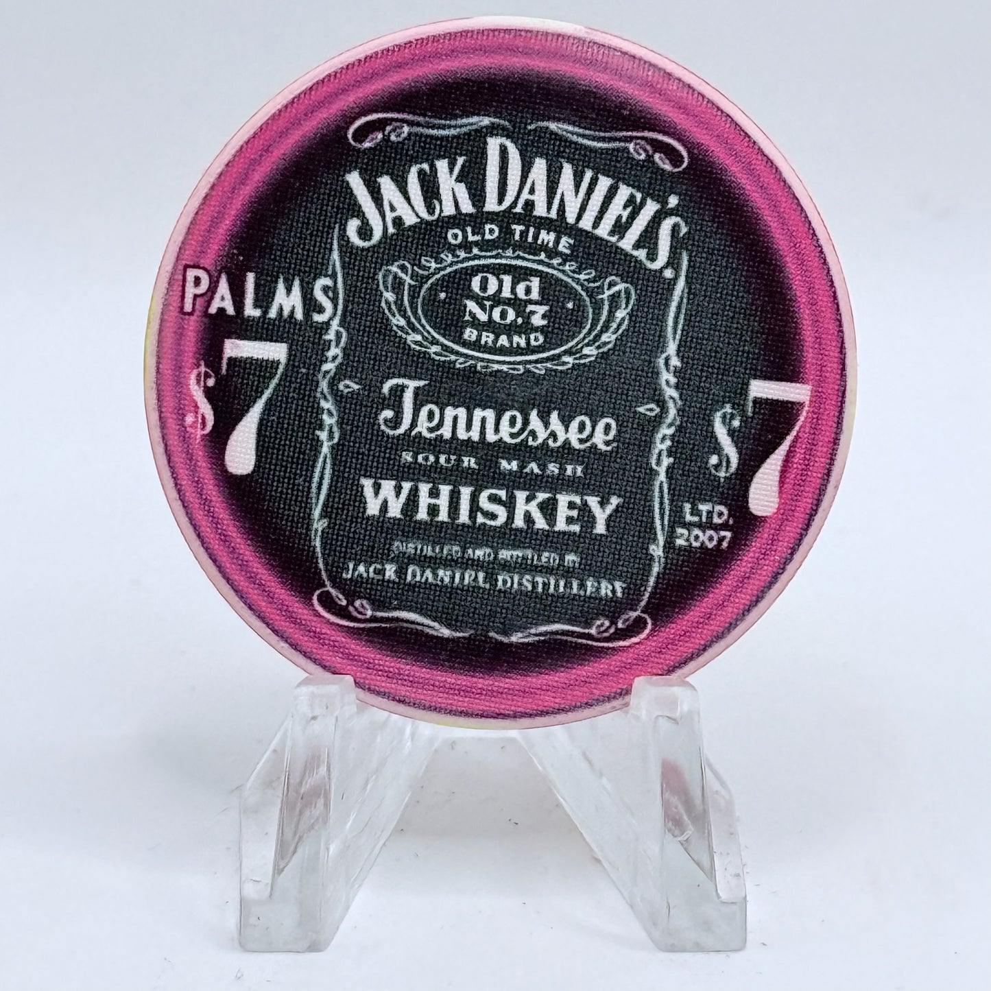 Palms Casino Resort Las Vegas Nevada 2003 'Jack Daniels' LE $7 Casino Chip E1978