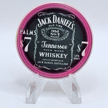 Palms Casino Resort Las Vegas Nevada 2003 'Jack Daniels' LE $7 Casino Chip E1978