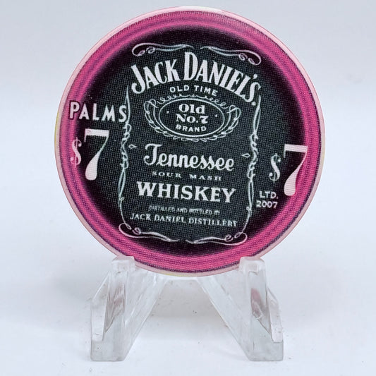 Palms Casino Resort Las Vegas Nevada 2003 'Jack Daniels' LE $7 Casino Chip E1978