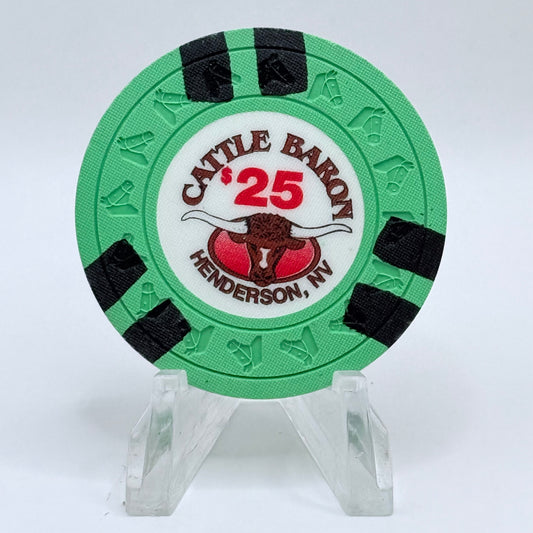 Cattle Baron Henderson Nevada 1991 $25 Casino Chip N4294