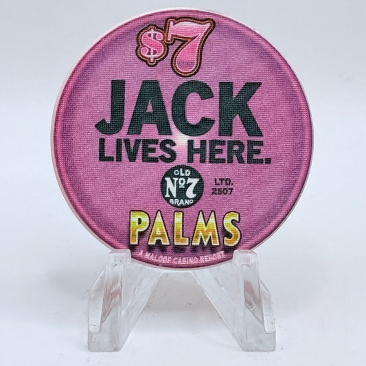 Palms Casino Resort Las Vegas Nevada 2004 'Jack Daniels' LE $7 Casino Chip E4079