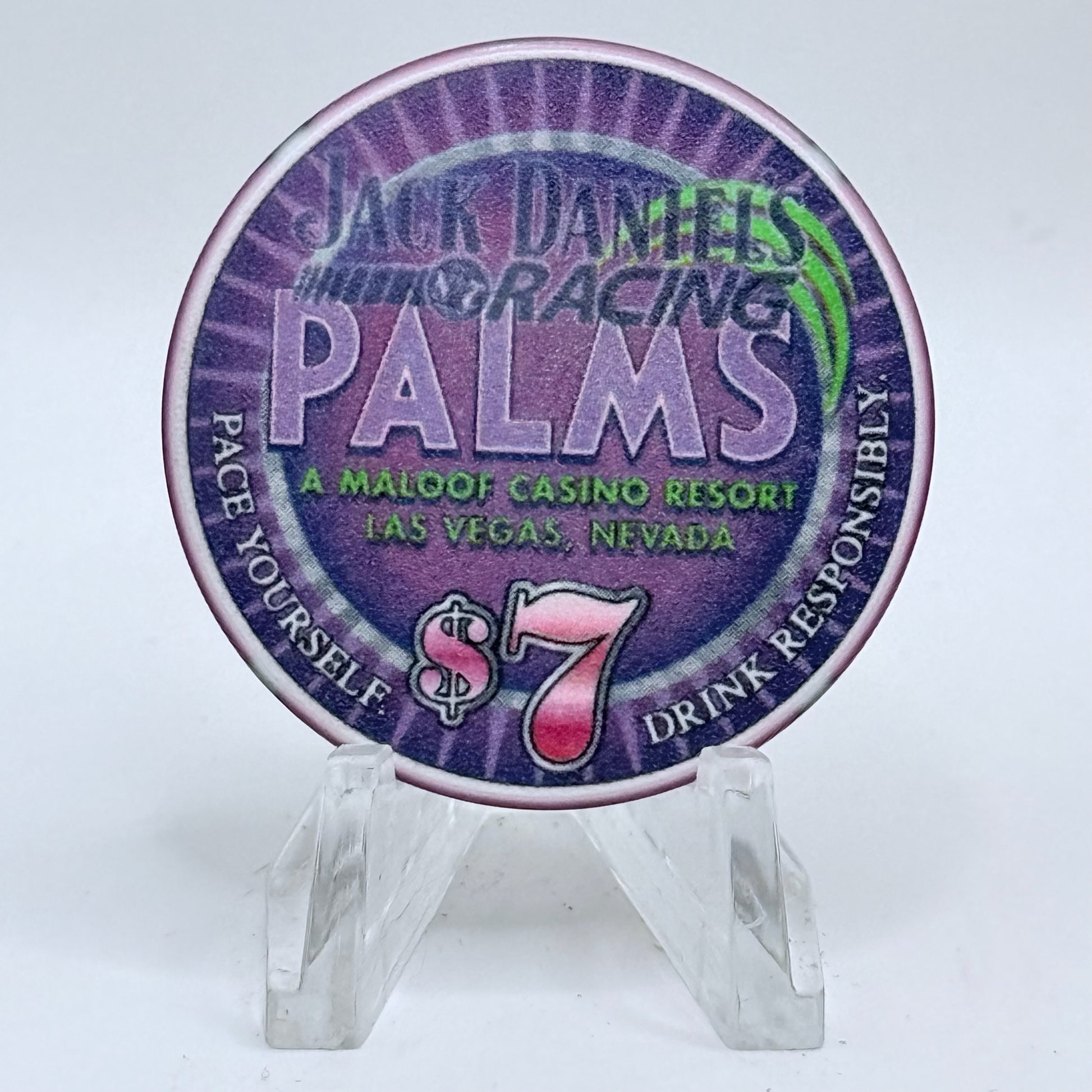 Palms Casino Resort Las Vegas Nevada 2006 'Jack Daniels' LE $7 Casino Chip E5152