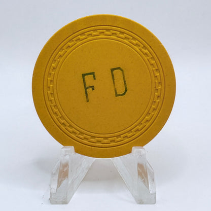 FD (Felix Devere) Las Vegas Nevada 1930s $25 Casino Chip N9620