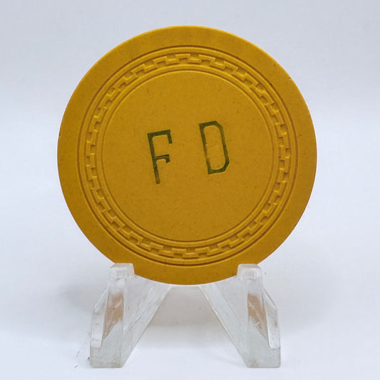 FD (Felix Devere) Las Vegas Nevada 1930s $25 Casino Chip N9620