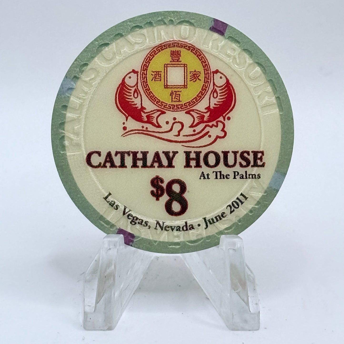 Palms Casino Resort Las Vegas Nevada 2011 LE $8 Casino Chip D0246