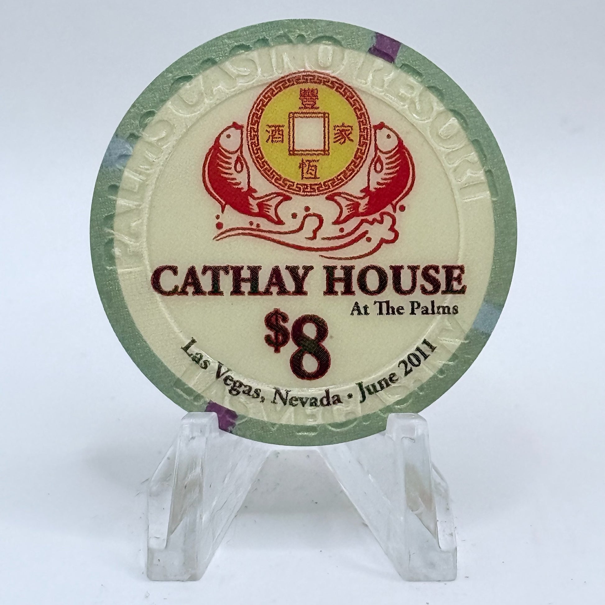 Palms Casino Resort Las Vegas Nevada 2011 LE $8 Casino Chip D0246