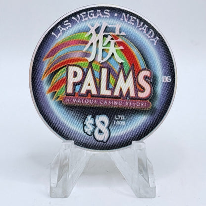 Palms Casino Resort Las Vegas Nevada 2004 'Year Of The Monkey' LE $8 Casino Chip E1979