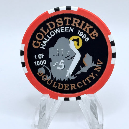 Gold Strike Inn Boulder City Nevada 1996 'Halloween' LE $5 Casino Chip N8437