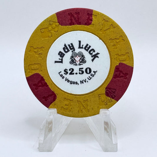 Lady Luck Las Vegas Nevada 1983 LE $2.50 Casino Chip N5975