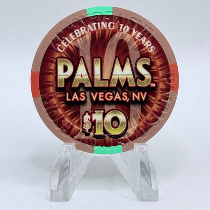 Palms Casino Resort Las Vegas Nevada 2011 '10th Anniversary' LE $10 Casino Chip