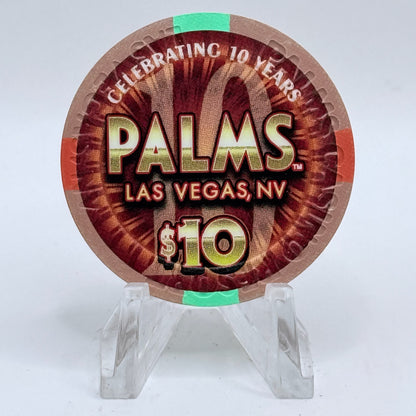Palms Casino Resort Las Vegas Nevada 2011 '10th Anniversary' LE $10 Casino Chip