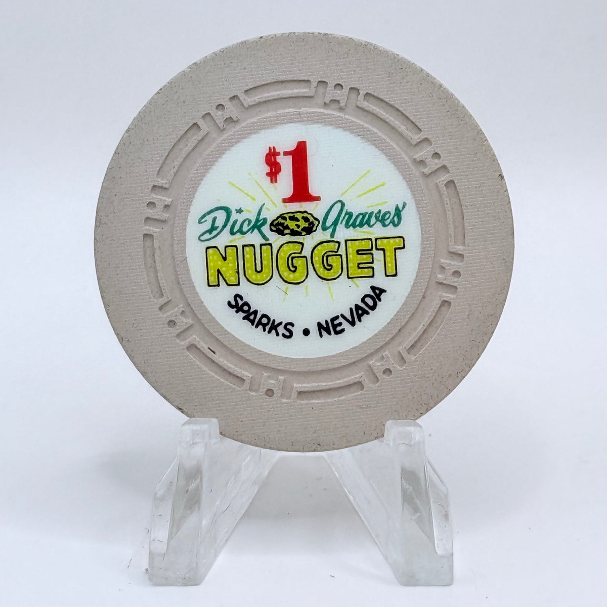 Dick Graves' Nugget Sparks Nevada 1960 LE $1 Casino Chip N4129