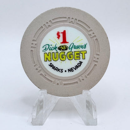 Dick Graves' Nugget Sparks Nevada 1960 LE $1 Casino Chip N4129